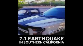 Trucks shake as strong earthquake rattles Southern CA