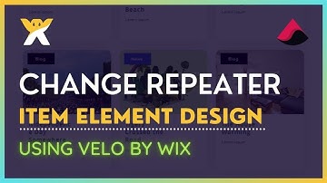 Change Repeater Item Element Design Based on ITEM CATEGORY | WIX Basic Tutorial