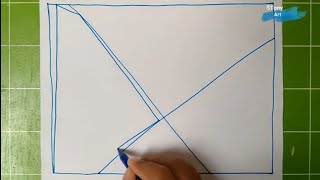 Garis Ilusi Huruf X - Gambar Spiral 3D / Terapi Seni Harian