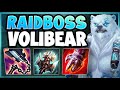WTF! STACK HEALTH AND GAIN MORE DAMAGE?? RAIDBOSS VOLIBEAR STRAT IS 100% BUSTED! League of Legends