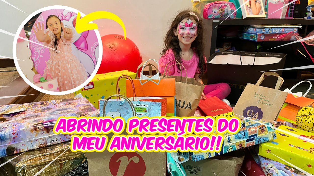 ABRINDO TODOS OS PRESENTES QUE GANHEI NO MEU ANIVERSÁRIO DA MARIE!