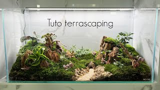 Tuto terrarium dans une cuve d'aquarium ! (Terrascaping) 🌿