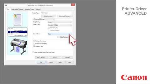 How To Set Up Your Canon Printer Driver - Advanced