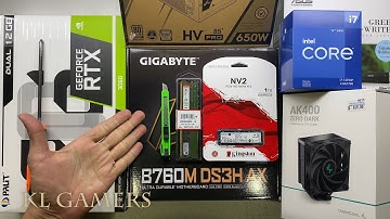 intel Core i7 12700F GIGABYTE B760M DS3H AX DEEPCOOL AK400 ZERO DARK PALIT RTX3060 Gaming PC Build