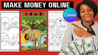 How to Design Coloring Book Interior Using Canva (Make money with KDP low content book publishing)