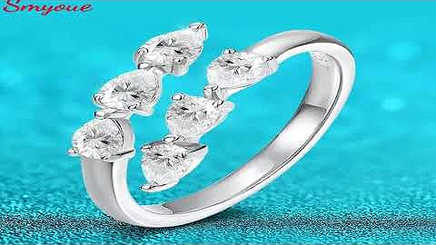 Why Everyone’s Talking About This Product! Smyoue Test Passed 3*4MM Moissanite Rings for Women Lab