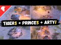Company of heroes 3  tigers  princes  big arty  epic  wehrmacht gameplay  4vs4 multiplayer