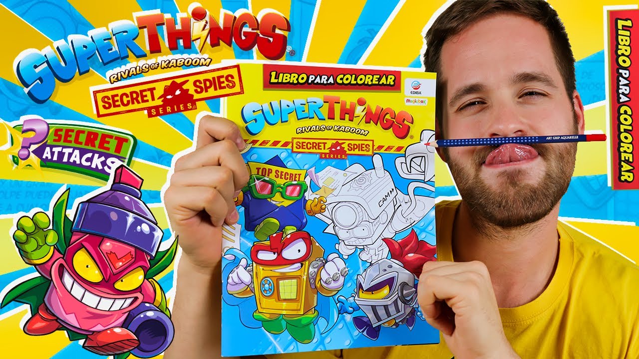 Libro para colorear de los SuperThings ya en tu quiosco !, By Aquí  Juguetes