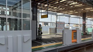 2022-03-16 竹ノ塚駅高架化工事の様子(上り急行線2)