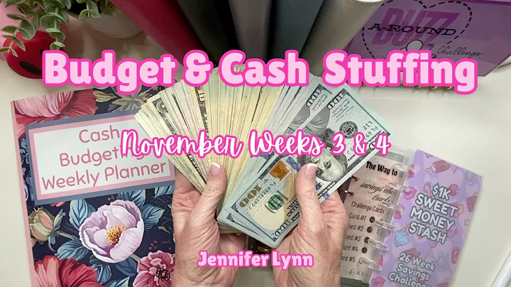 Budget & Cash Stuffing 💕| November Weeks 3 & 4 |Cash Envelopes, Sinking Funds & Savings Challenges 💸