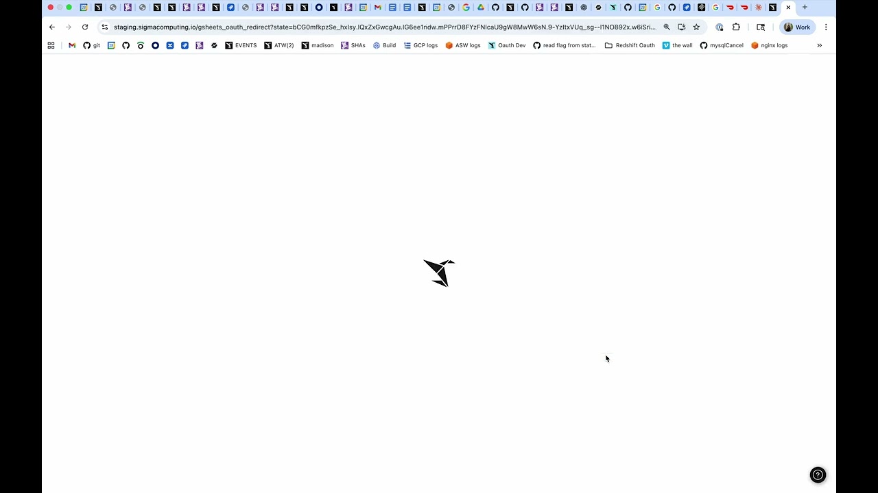 Sigma Google Drive Auth Flow