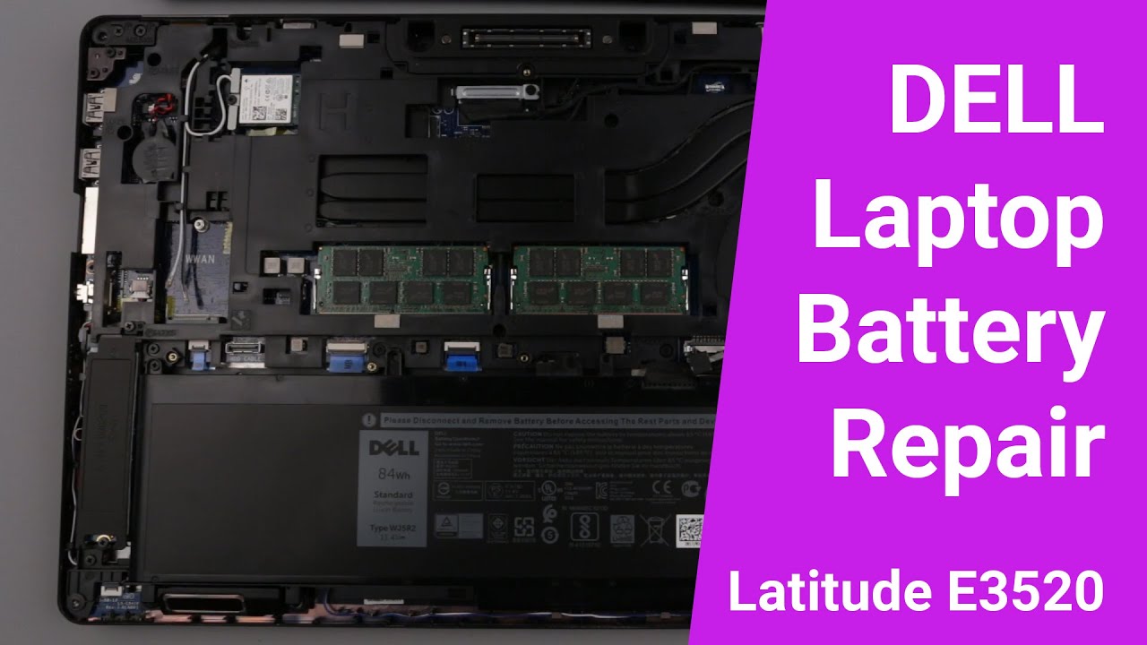 Dell Latitude E3520 Laptop battery replacement