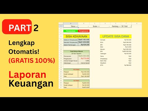 Tutorial Excel / Google Sheet: Laporan Uang Masuk Otomatis untuk Laporan Keuangan Pribadi