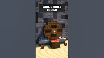 EASY Minecraft Wine Barrel Build Anyone Can Try!🍷