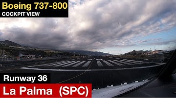 COCKPIT VIEW TAXI AND TAKEOFF | La Palma Airport - Canary Islands Spain