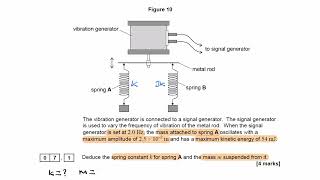 Oscillation Exam Questions - A Level Physics AQA, Edexcel - Q47 (level 3)