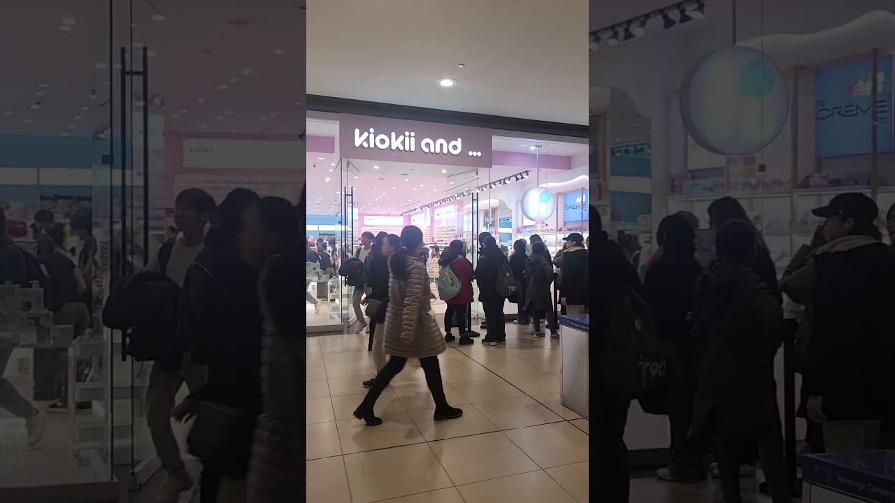 Eaton Centre Toronto last Black Friday Sale so busy.