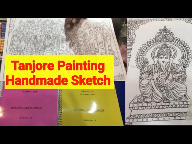 Tanjore Painting For Beginners - Sketches/Drawing Tutorial - YouTube