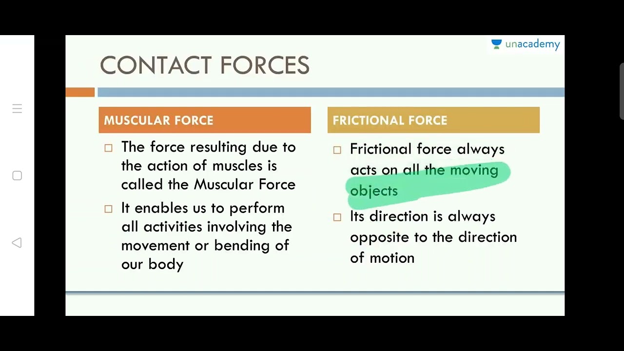 Force and pressure important point 