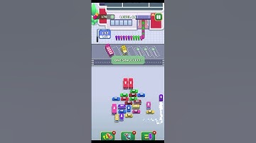 Bus Escape - Traffic Jam - Parking Puzzle - Gameplay Walkthrough Level 44 #busescape #shorts