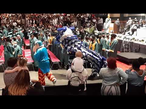 Dragon Dancers at Grace King High School's Graduation of the Class of 2021