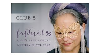 Romis 2023 Mystery Shawl: Falderal, clue 5