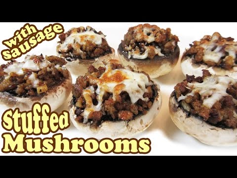 sausage-stuffed-mushrooms-recipes---stuffed-mushroom-recipe---horderves-easy-appetizers--homeycircle