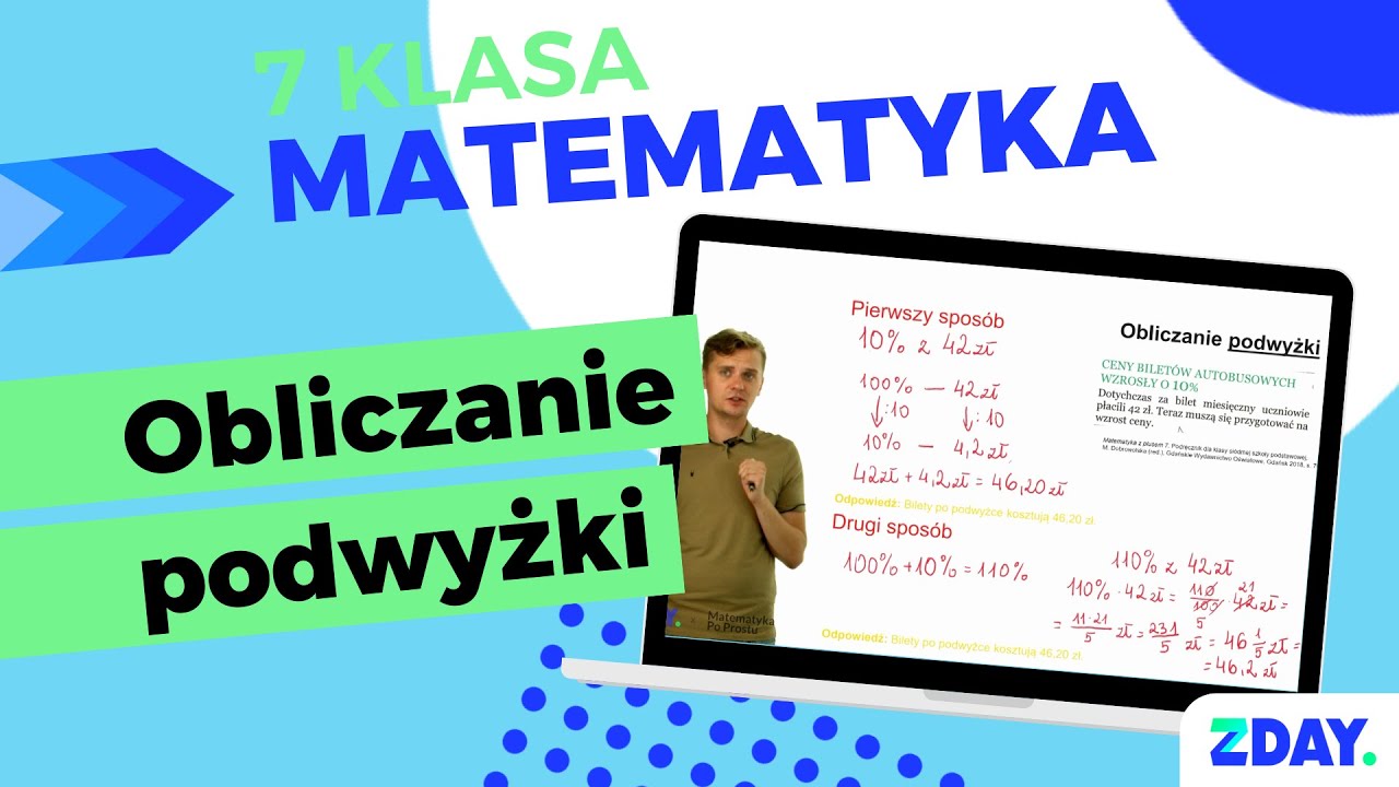 Sprawdzian Matematyka Klasa 7 Podwyzki I Obnizki Jak obliczyć podwyżkę? | Matematyka 7 klasa - YouTube