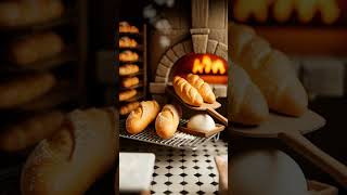Tiny French Bakery in 8K Macro — Watch Croissants Rise &amp; Steam Drift from the Oven! 🥐💨