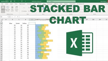 How to make in-cell stacked bar charts in excel