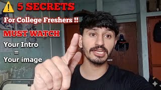 Is It Your First Day Of College ? Freshers, You Must Watch This Before Starting College Life
