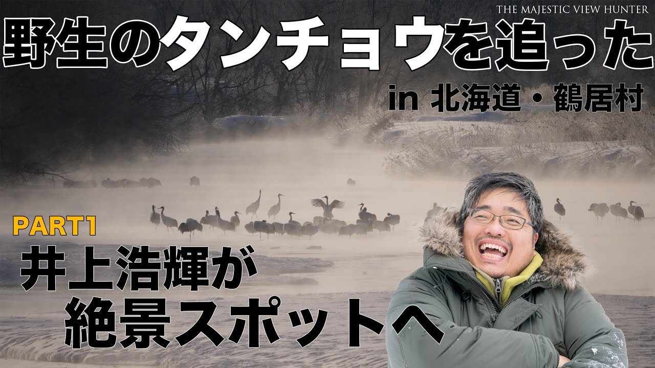 あの動物カメラマンで有名な井上浩輝が絶景撮影スポットへ 北海道の鶴居村で野生のタンチョウを追った Youtube