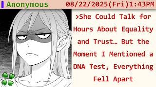 Feminist Girlfriend Freaks Out When Boyfriend Asks For DNA Test - 4chan Stories Greentext