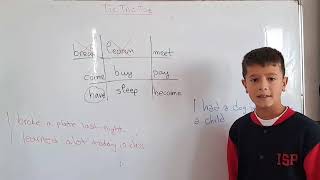 Learn irregular verbs with Tic Tac Toe