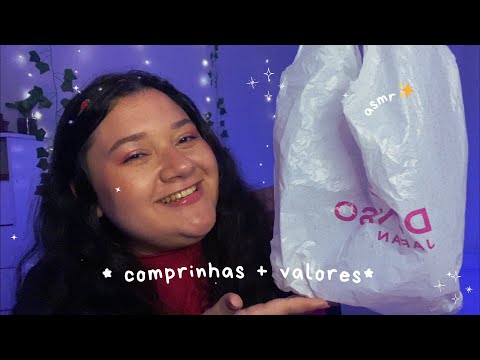 ASMR | COMPRINHAS do mês 🛍️✨ (tapping e voz suave)