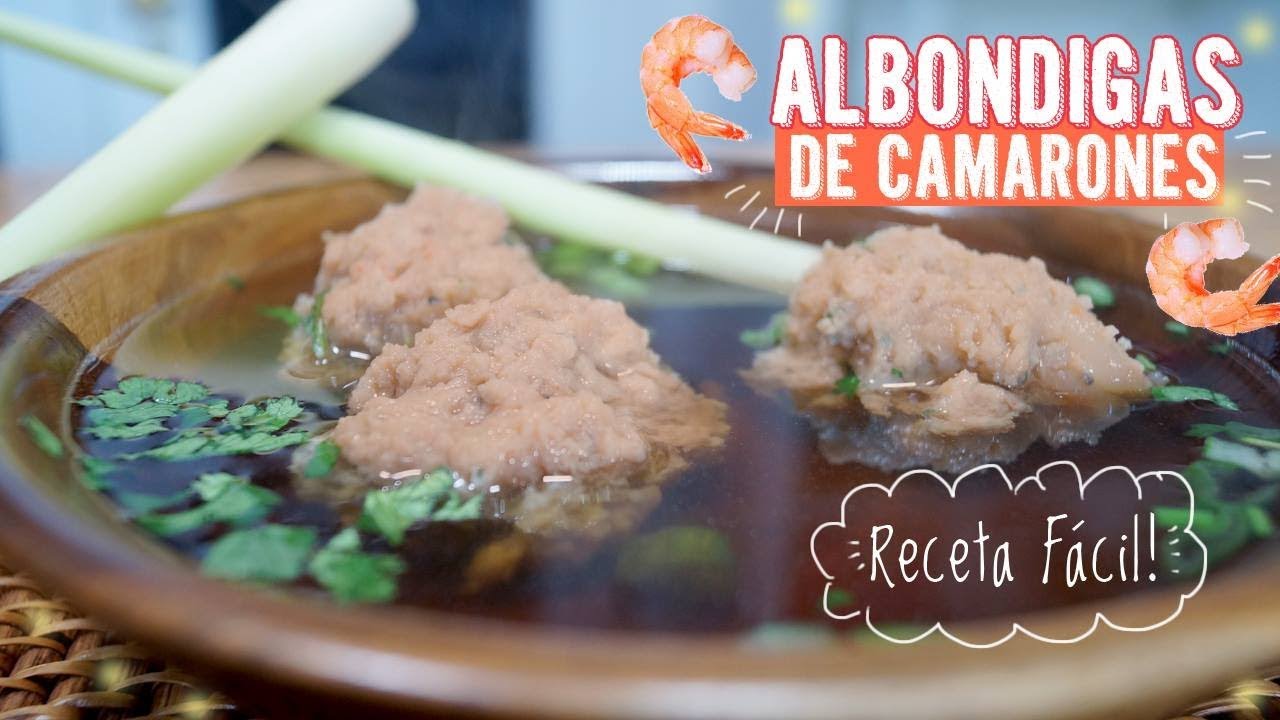 Albondigas de Camarón 🍤 Receta Fácil de Comida Saludable pavot bleu