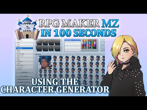 Using the Character Generator  RPG Maker MZ In 100 Seconds