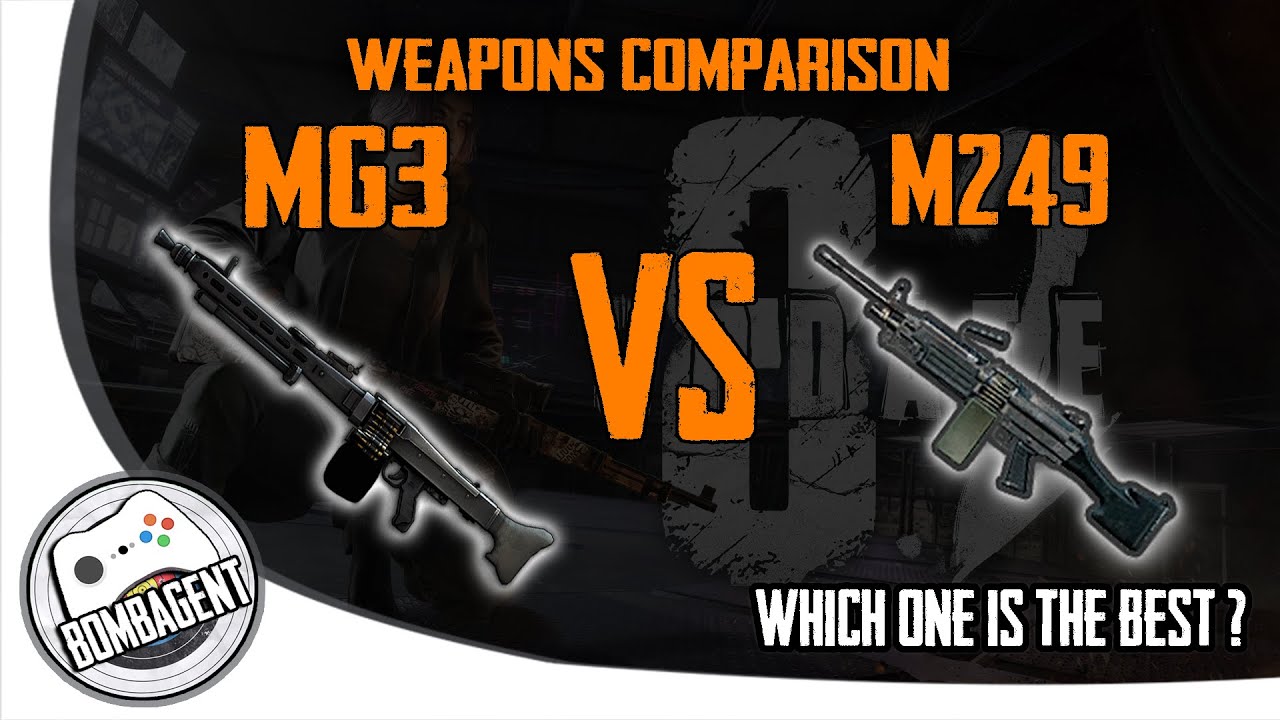 PUBG MG3 VS M249 Comparison | New Weapon | Update 8.2 | Sanhok Remaster | PUBG Decoy Grenade