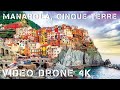 Manarola, the amazing village of Cinque Terre - Italy - Drone Video - 4k