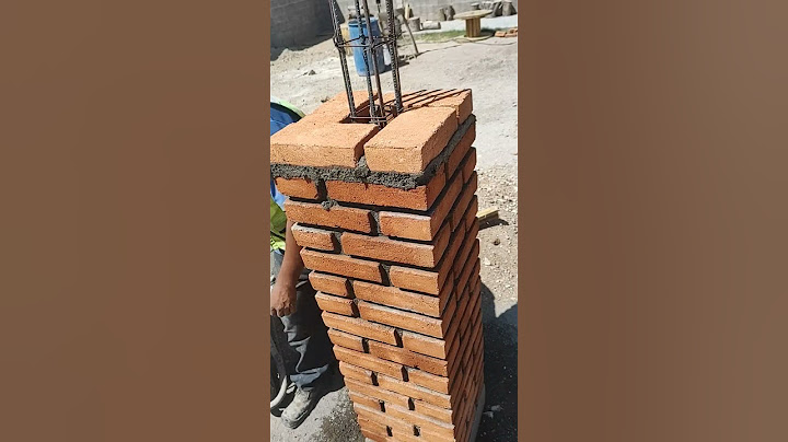 # construcción.. # como hacer una columna de ladrillo con molde de madera #