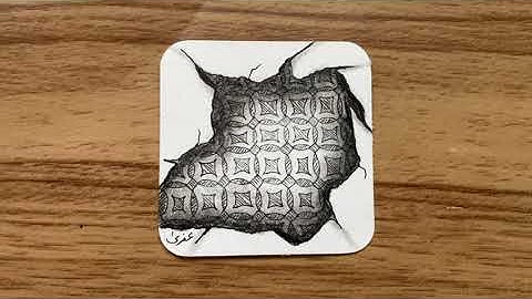 Day 21 Inktober 2021 Pattern #oof by Zentangle Inc.