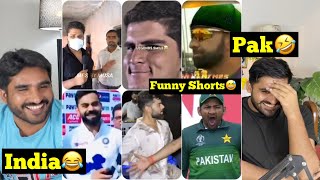 Most Funny Cricket Scenes Shorts  | India Pakistan Funny Shorts |PAKISTANI REACTION