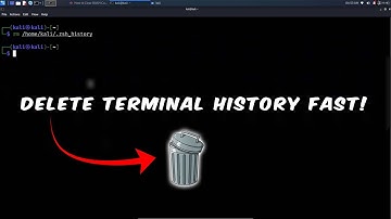 How to delete terminal history in Kali Linux