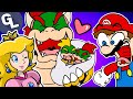Mario and Peach Cheat on Each Other Comic Dub Compilation - GabaLeth