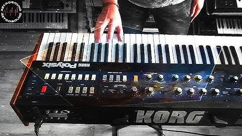 KORG Polysix Analog Synthesizer (1982) *Disco In Space*
