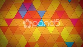 Triangle Polygon Loop 03 Summer - After Effects - Cinema 4D - Stock Footage