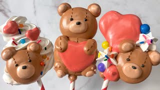 🐻♥️미니오븐 하트곰돌이 머랭팝 만들기♥️🐻Mini-Oven Heart Bear Meringue Pop