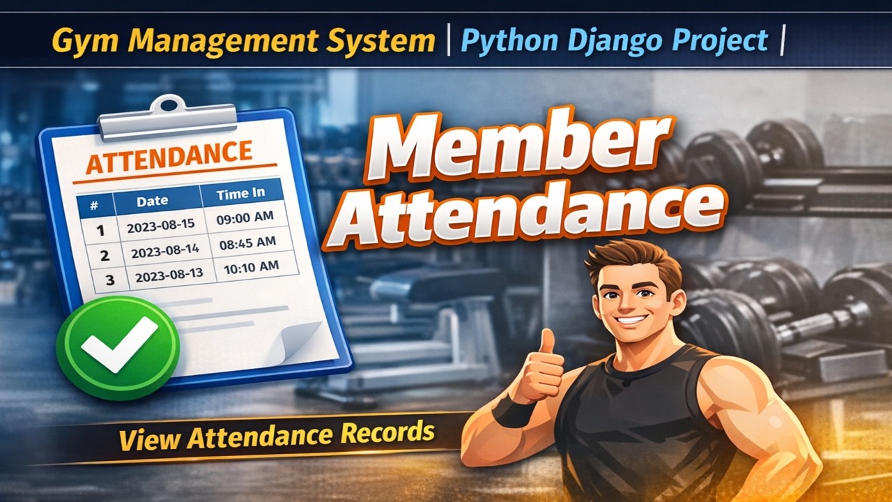 17. Gym Management System | Python Django Project | Member Login ...