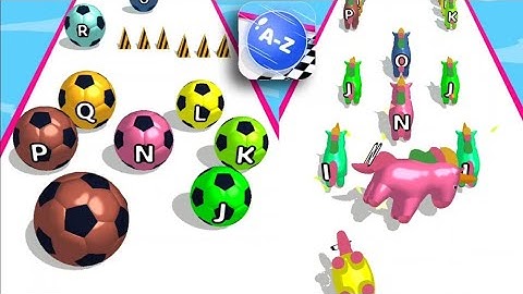 AZ Run - 2048 ABC Runner Gameplay All Level Walkthrough Android Mobile Update Level 32 to 34