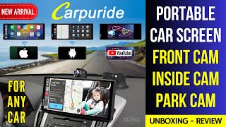 Newest Carpuride Car Screen + Front & Parking Camera - FOR ANY CAR ⫸ UNBOXING REVIEW